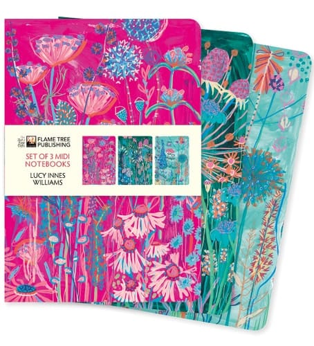 Marissa's Books & Gifts, LLC 9781804177679 Notebooks Lucy Innes Williams Set of 3 Midi Notebooks