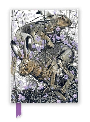 Marissa's Books & Gifts, LLC 9781835622308 Lined Journal Martin Truefitt-Baker: Hares in Meadow Cranesbill (Foiled Journal)