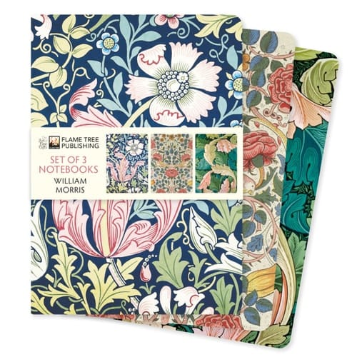 Marissa's Books & Gifts, LLC 9781835625132 Notebooks William Morris Set of 3 Standard Notebooks