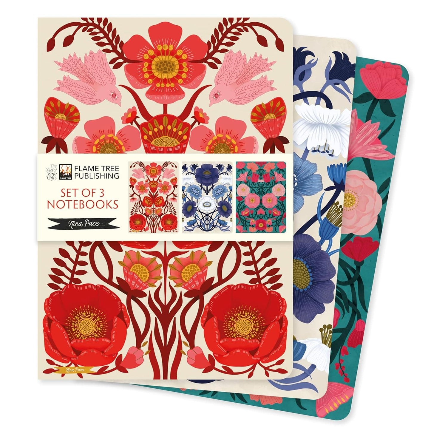Marissa's Books & Gifts, LLC 9781835625149 Notebooks Nina Pace Set of 3 Standard Notebooks