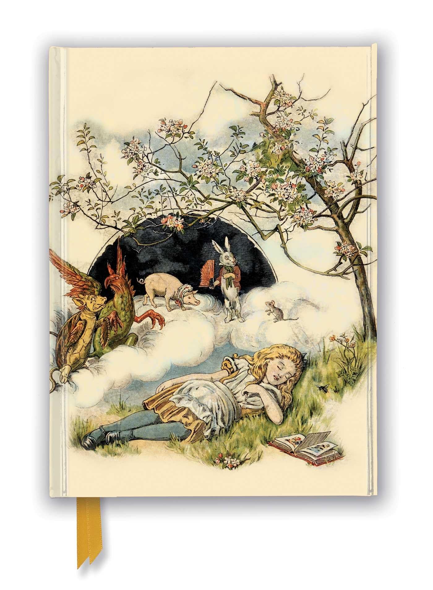 Marissa's Books & Gifts, LLC 9781839647246 Hardcover 8.5" x 6.125" British Library: Alice Asleep, from Alice's Adventures in Wonderland (Foiled Journal)