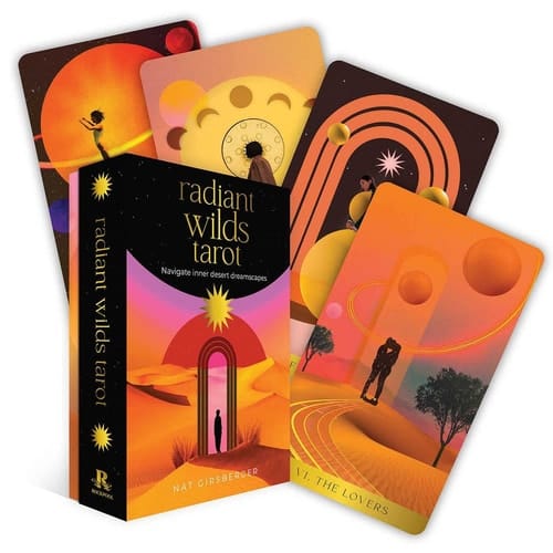 Marissa's Books & Gifts, LLC 9781922579058 Tarot Cards Radiant Wilds Tarot: Navigate Inner Desert Dreamscapes (78 Full-Color Cards and 128-Page Guidebook)