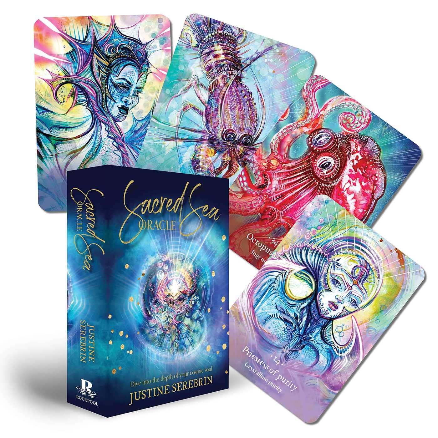 Marissa's Books & Gifts 9781925946390 Oracle Deck in Box Sacred Sea Oracle: Divine Into the Depth of Your Cosmic Soul