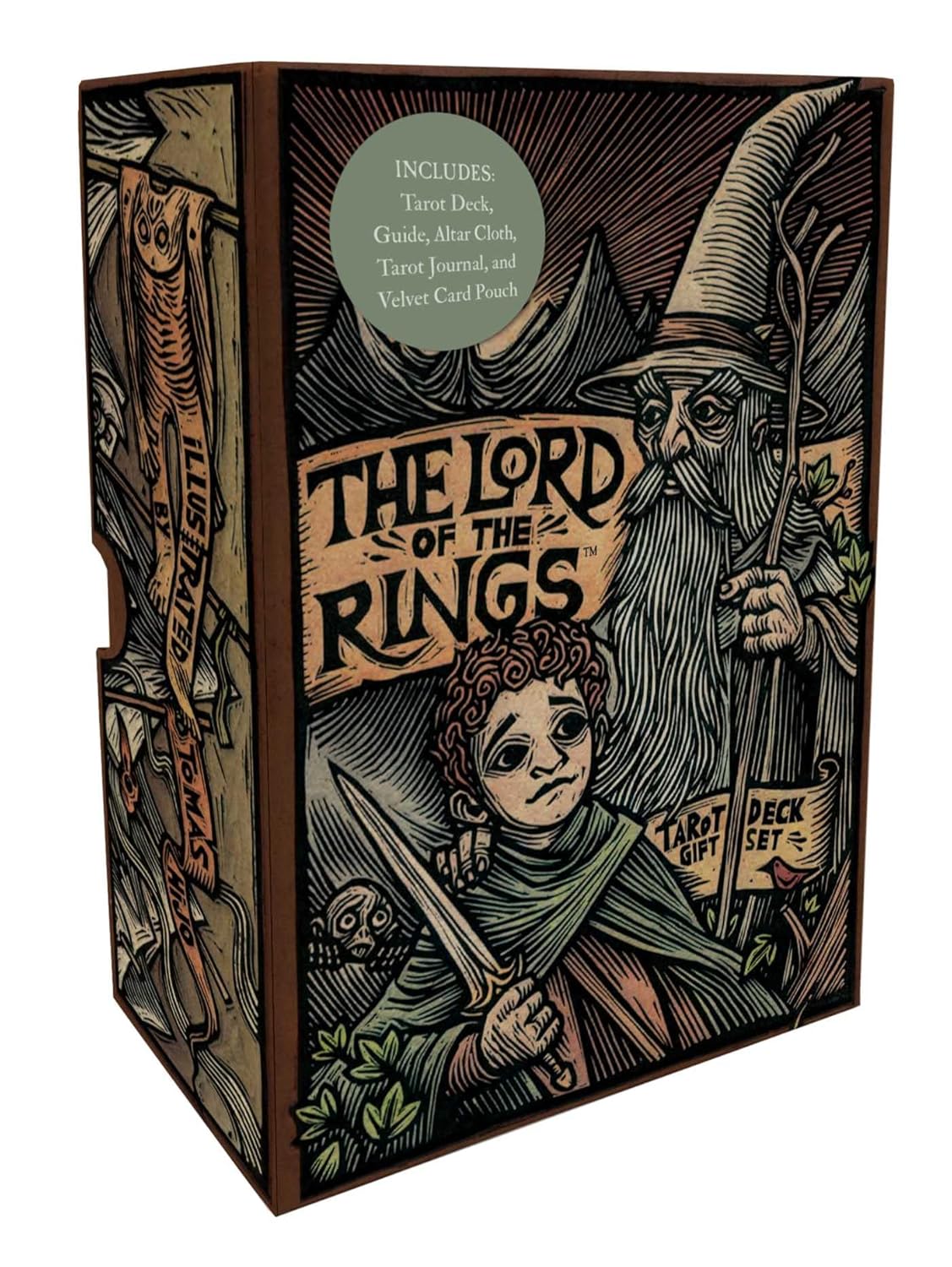 Marissa's Books & Gifts 9798886632897 Tarot Deck and Guide Book Gift Set The Lord of the Rings™ Tarot Deck and Guide Gift Set