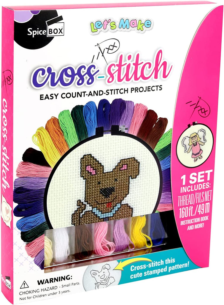 Marissa's Books & Gifts, LLC 628992009988 Spicebox: Let's Make Cross-Stitch