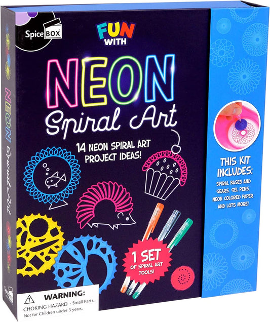 Marissa's Books & Gifts, LLC 628992011561 Spicebox: Fun with Neon Spiral Art