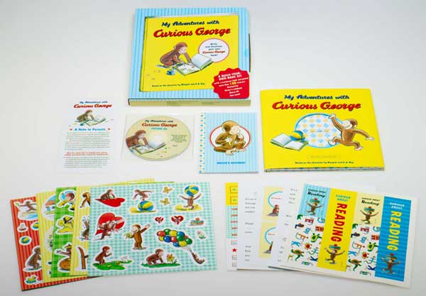 Marissa's Books & Gifts, LLC 9780547226743 My Adventures With Curious George: A Build-your-own-book Kit