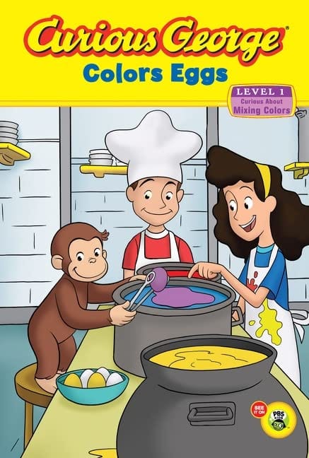 Marissa's Books & Gifts, LLC 9780547315850 Curious George Colors Eggs: Early Reader