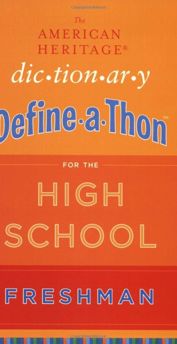 Marissa's Books & Gifts, LLC 9780618445011 The American Heritage Dictionary Define-a-Thon for the High School Freshman