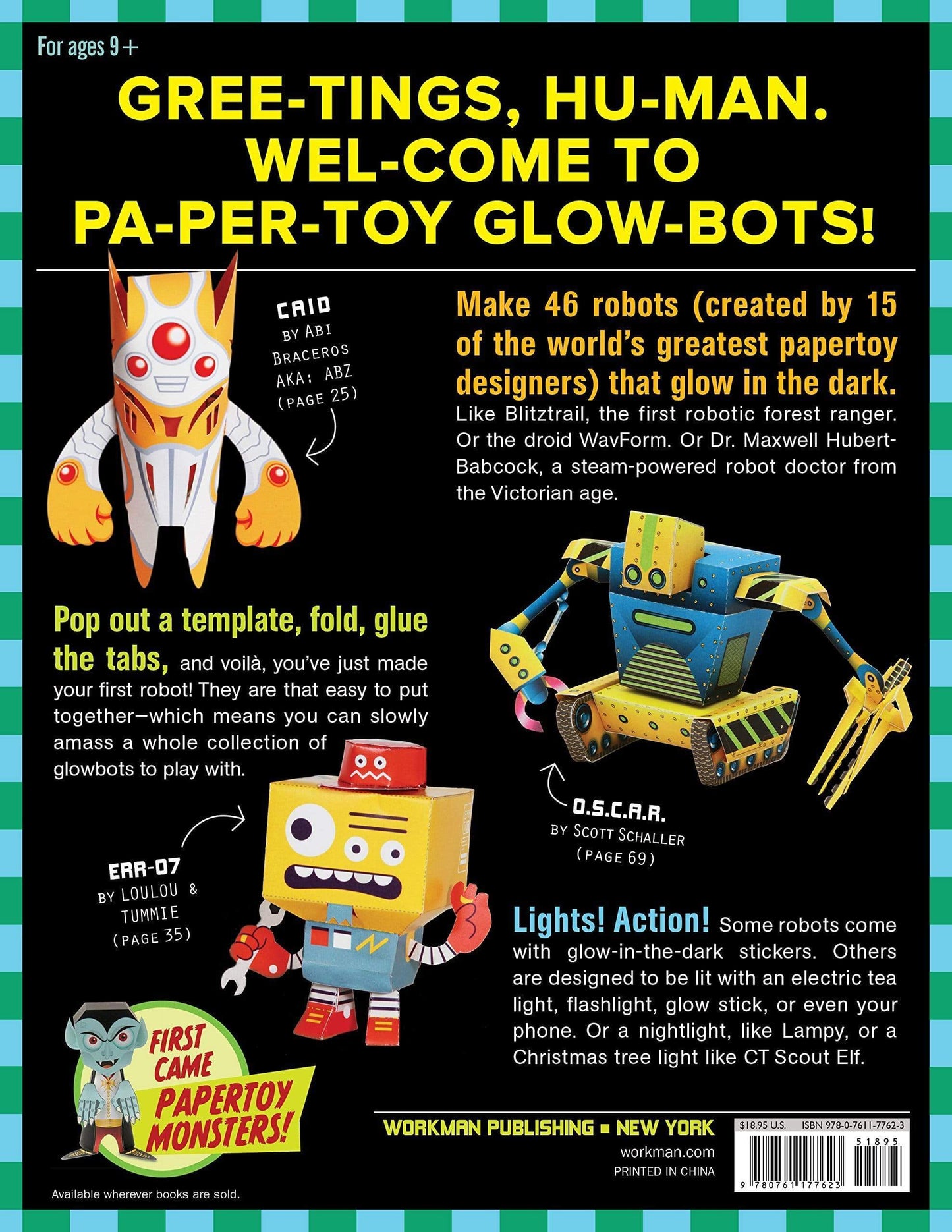 Marissa's Books & Gifts, LLC 9780761177623 Papertoy Glowbots