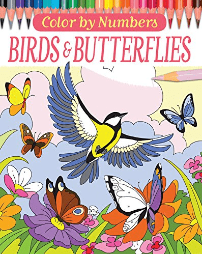 Marissa's Books & Gifts, LLC 9780785835363 Color by Numbers: Birds and Butterflies