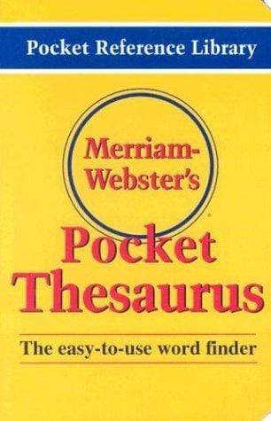 Marissa's Books & Gifts, LLC 9780877795247 Merriam-Webster's Pocket Thesaurus (Pocket Reference Library)