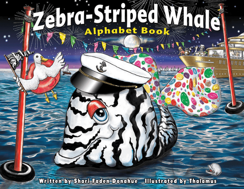 Marissa's Books & Gifts, LLC 9780963428776 Zebra-striped Whale Alphabet Book