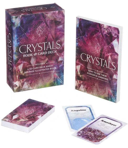 Marissa's Books & Gifts, LLC 9781398801912 Crystals Book & Card Deck: Includes a 52-Card Deck and a 160-Page Illustrated Book