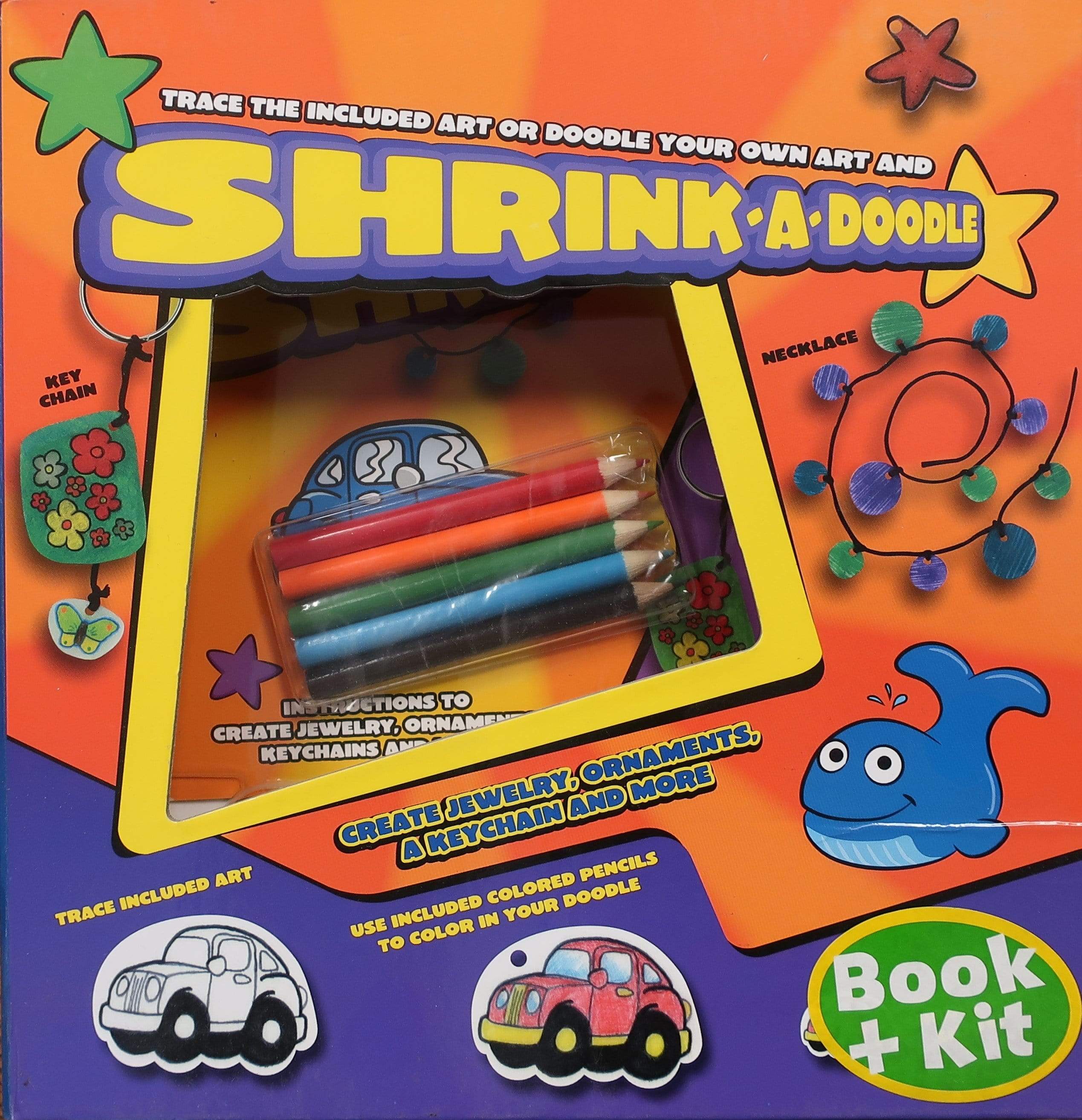 Kid's Drawing Shrinking Keyring Kit