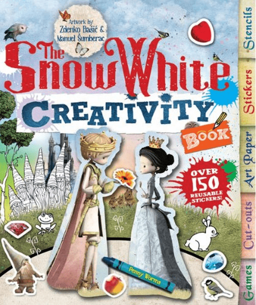 Marissa's Books & Gifts, LLC 9781438003207 The Snow White Creativity Book: Games, Cut-Outs, Art Paper, Stickers, and Stencils