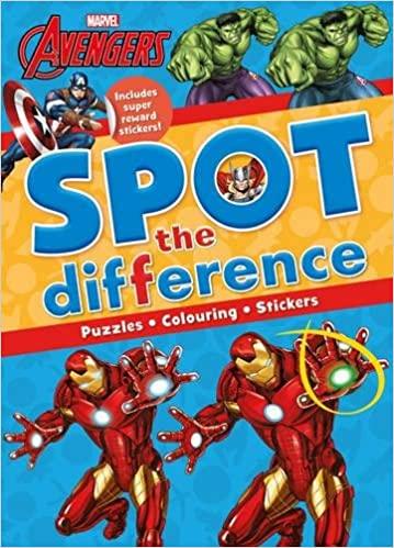 Marissa's Books & Gifts, LLC 9781474840996 Marvel Avengers Spot the Difference: Includes Super Reward Stickers!