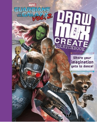 Marissa's Books & Gifts, LLC 9781474872454 Marvel Guardians of the Galaxy Vol. 2 Draw, Mix, Create Sketchbook: Where Your Imagination Gets to Dance!