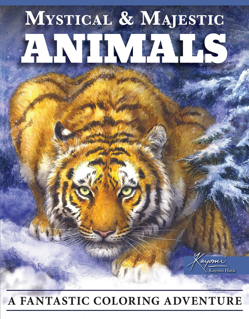 Marissa's Books & Gifts, LLC 9781497204799 Mystical & Majestic Animals: A Fantastic Coloring Adventure (Design Originals) 32 Stunning Designs featuring Dragons, Tigers, Wolves, and Phoenixes, with 49 Inspiring Examples, on Perforated Pages