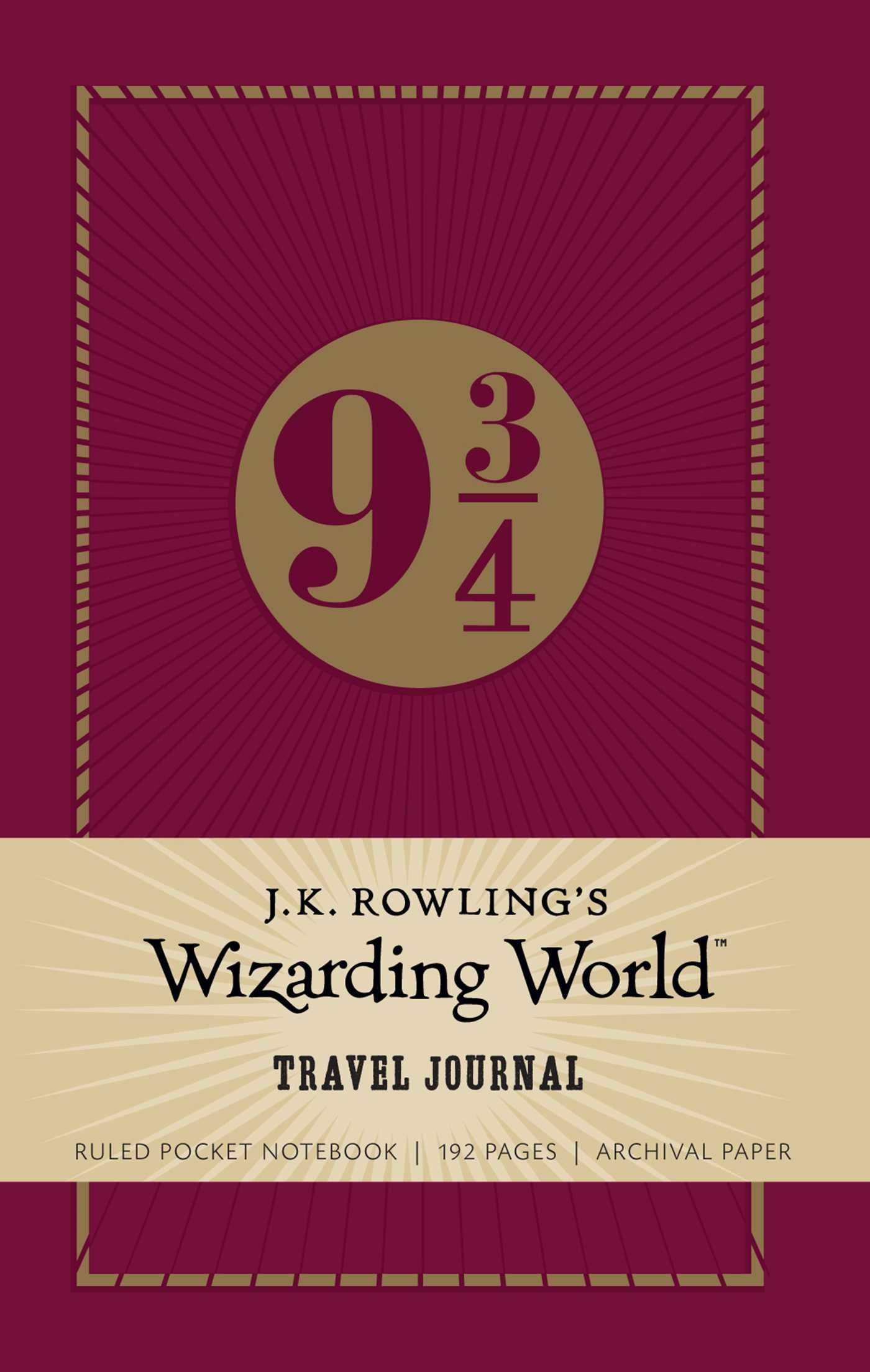 Marissa's Books & Gifts, LLC 9781608879403 J.K. Rowling's Wizarding World: Travel Journal: Ruled Pocket Notebook