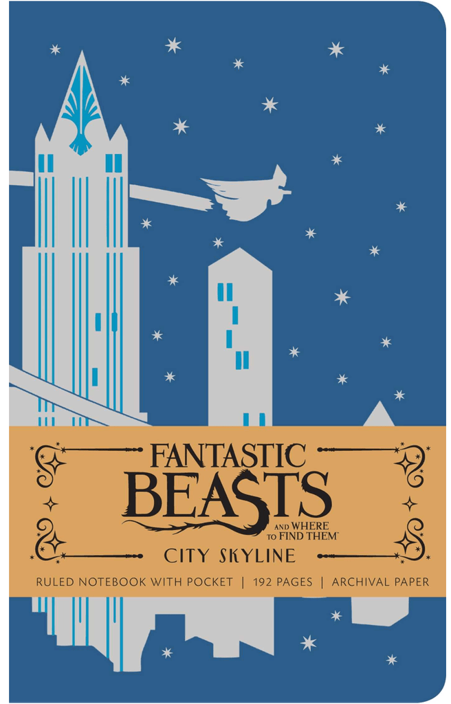 Marissa's Books & Gifts, LLC 9781608879489 Fantastic Beasts and Where to Find Them: City Skyline Hardcover Ruled Notebook