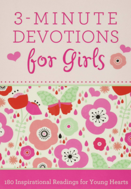 Marissa's Books & Gifts, LLC 9781628366389 3-Minute Devotions for Girls: 180 Inspirational Readings for Young Hearts