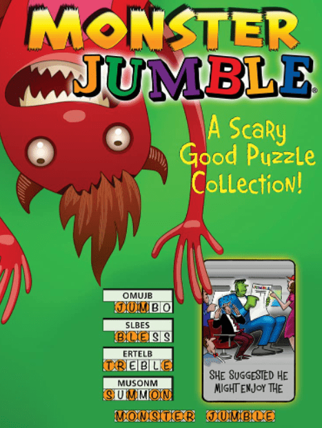 Marissa's Books & Gifts, LLC 9781629372136 Monster Jumble: A Scary Good Puzzle Collection!