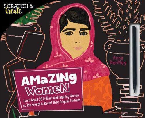 Marissa's Books & Gifts, LLC 9781631593949 Scratch & Create: Amazing Women- Learn About 20 Brilliant and Inspiring Women as you Scratch to Reveal Their Original Portraits