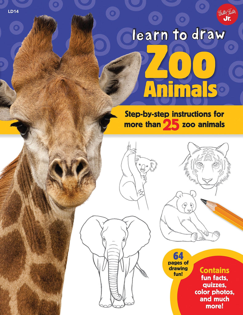 Marissa's Books & Gifts, LLC 9781633221031 Learn to Draw Zoo Animals: Step-by-Step Instructions for More than 25 Zoo Animals