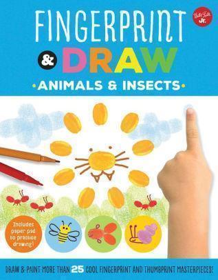 Fingerprint & Draw: Animals & Insects