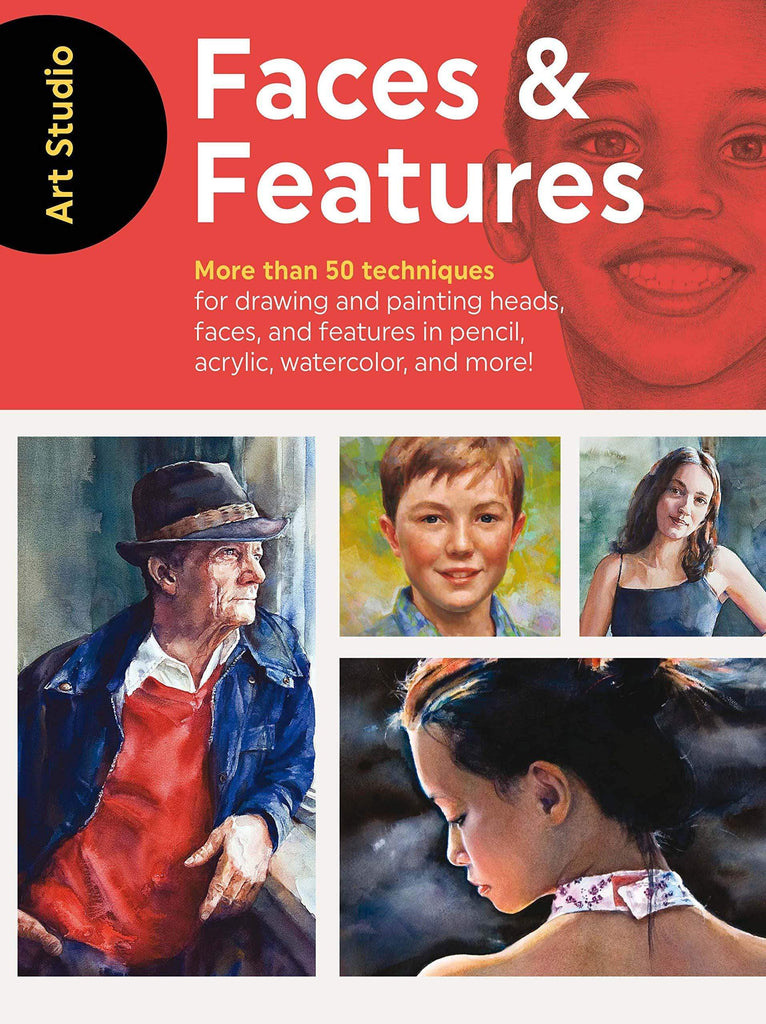 Marissa's Books & Gifts, LLC 9781633226432 Art Studio: Faces & Features: More than 50 projects and techniques for drawing and painting heads, faces, and features in pencil, acrylic, watercolor, and more!