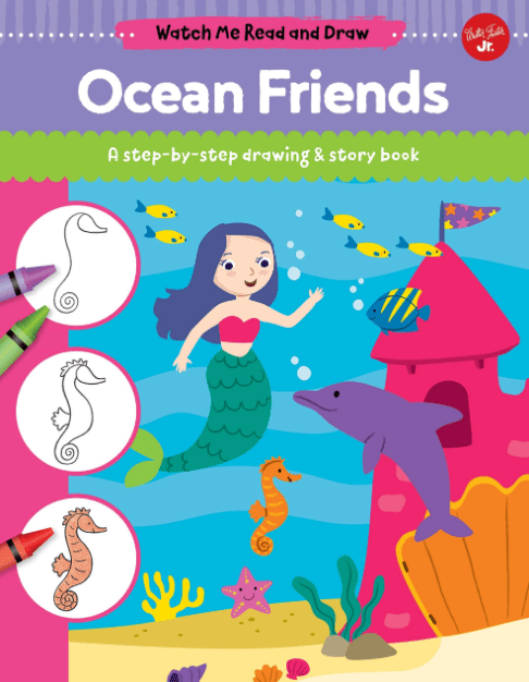 Marissa's Books & Gifts, LLC 9781633226579 Watch Me Read and Draw: Ocean Friends