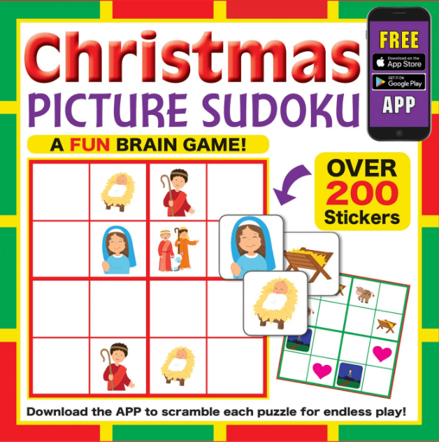 Marissa's Books & Gifts, LLC 9781643520629 Christmas Picture Sudoku