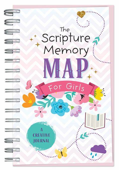 Marissa's Books & Gifts, LLC 9781643520865 The Scripture Memory Map for Girls: A Creative Journal