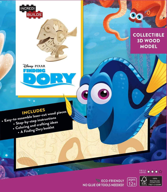 Marissa's Books & Gifts, LLC 9781682980255 IncrediBuilds: Finding Dory 3D Wood Model