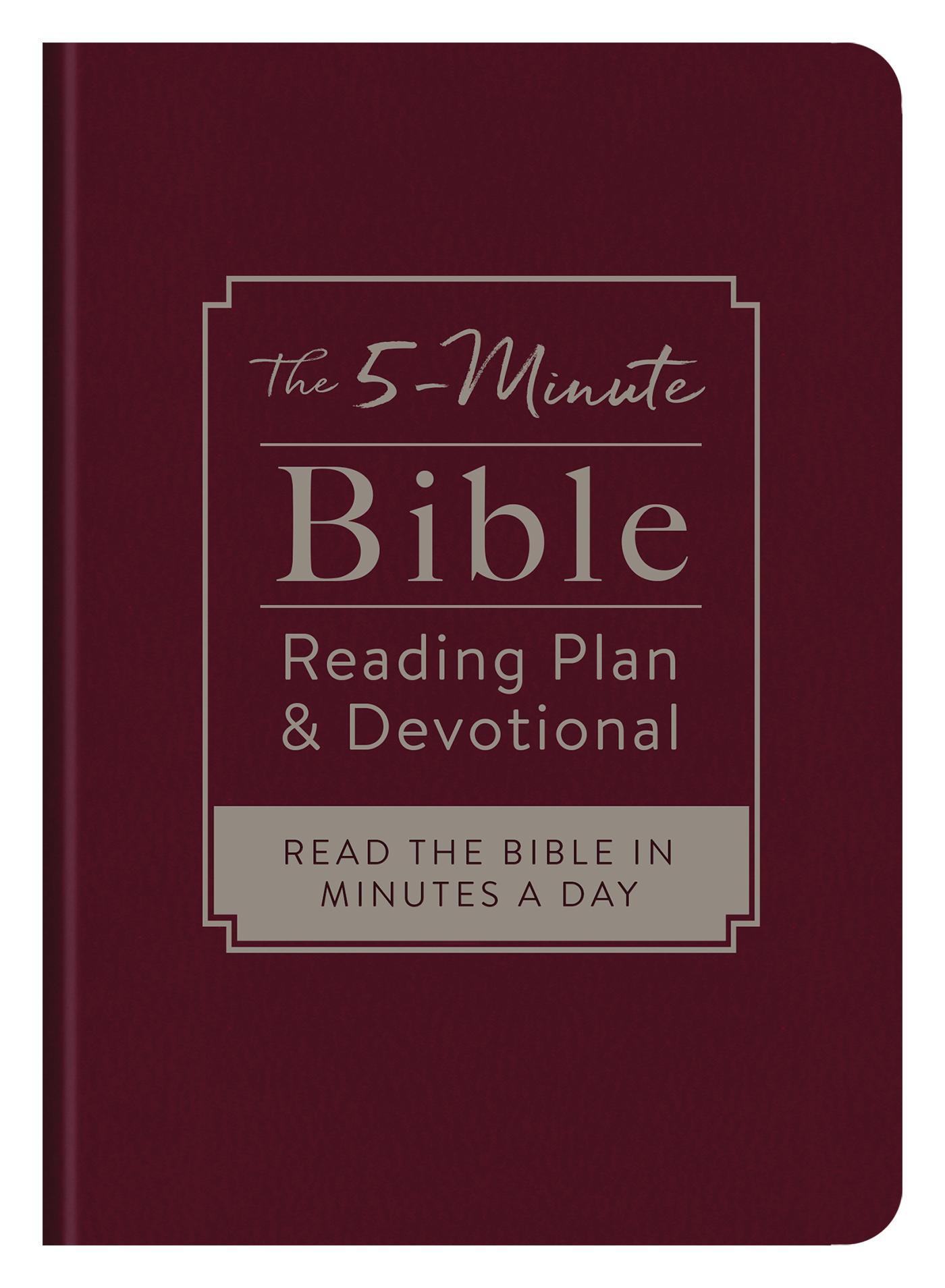 Marissa's Books & Gifts, LLC 9781683226352 The 5-Minute Bible Reading Plan and Devotional: Read the Bible in Minutes a Day