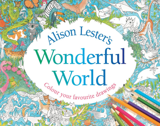 Marissa's Books & Gifts, LLC 9781760293130 Alison Lester's Wonderful World: Colour Your Favourite Drawings