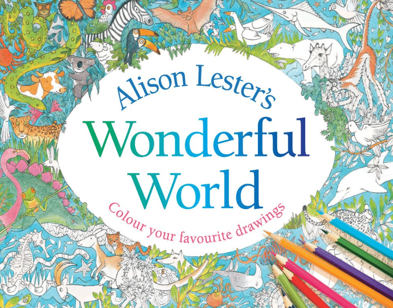 Marissa's Books & Gifts, LLC 9781760293130 Alison Lester's Wonderful World: Colour Your Favourite Drawings