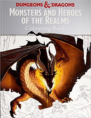 Marissa's Books & Gifts, LLC 9781760404550 Dungeons & Dragons Monsters & Heroes of the Realms Colouring Book