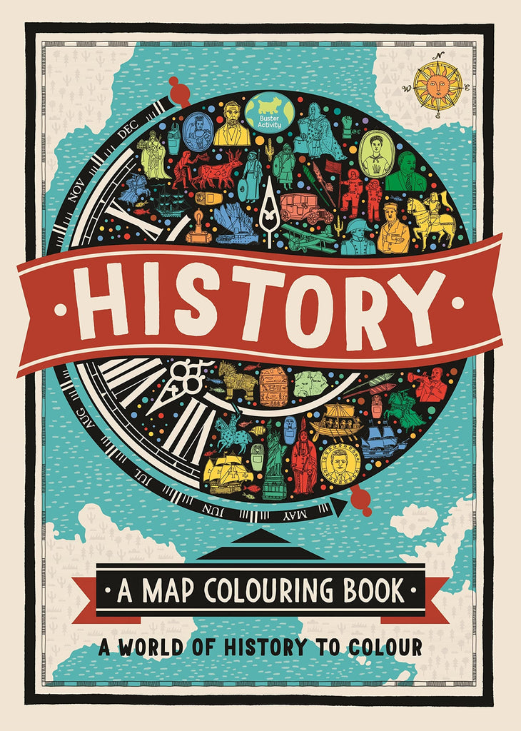 Marissa's Books & Gifts, LLC 9781780554310 History: A Map Colouring Book