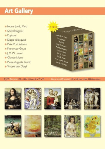 Marissa's Books & Gifts, LLC 9781781601617 Art Gallery: Box with 10 Books Inside