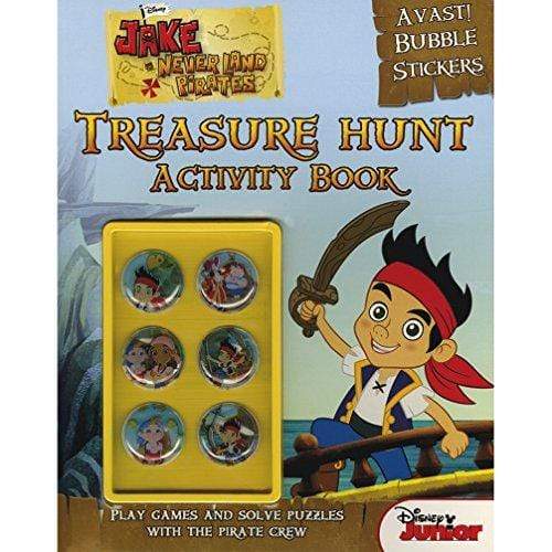 Marissa's Books & Gifts, LLC 9781781860168 Disney Junior Jake and the Never Land Pirates Treasure Hunt Activity Book: Avast! Bubble stickers. Play games and solve puzzles with the pirate crew.