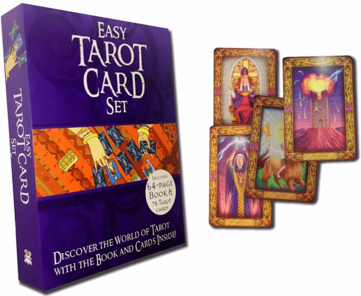Marissa's Books & Gifts, LLC 9781784459918 The Easy Tarot Kit: 64 Page Book and 78 Cards- Understand Tarot Reading and Its Meaning Using Tarot Cards