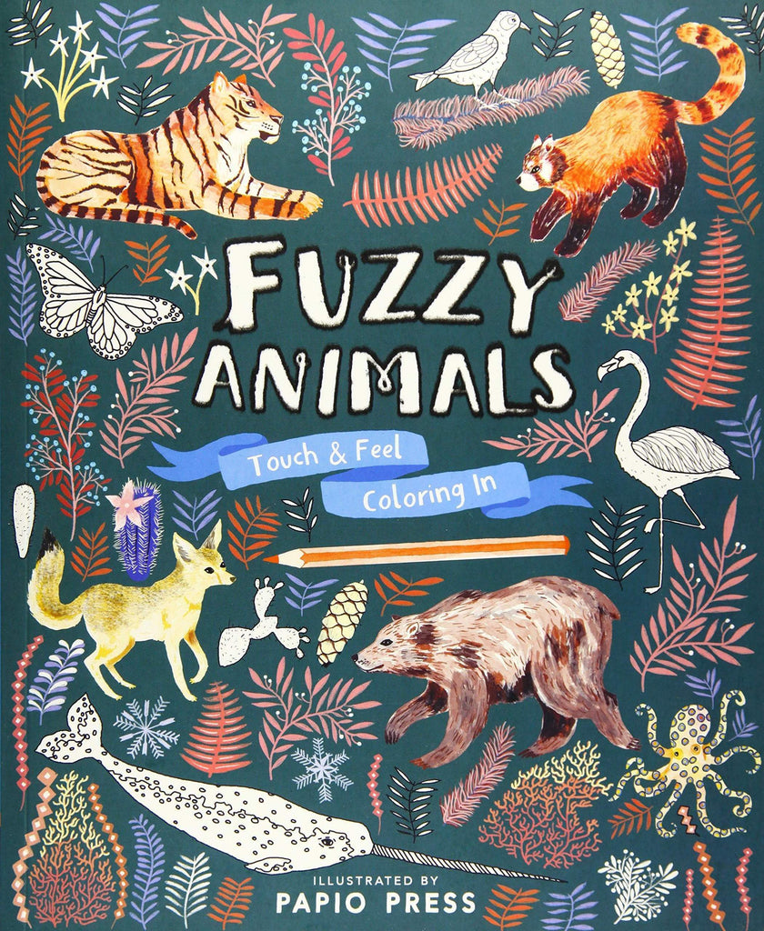Marissa's Books & Gifts, LLC 9781786031631 Fuzzy Animals: Touch and Feel Coloring In