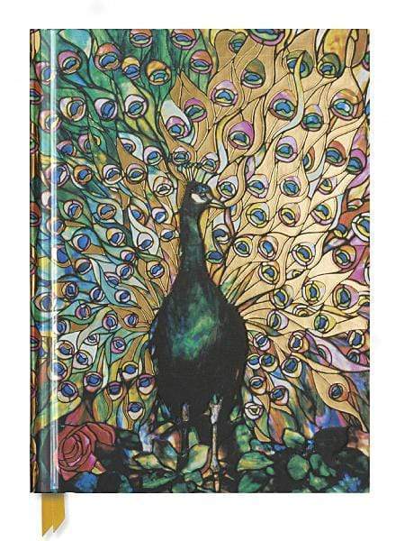 Tiffany: Displaying Peacock (Blank Sketch Book)Size 11''x 9''
