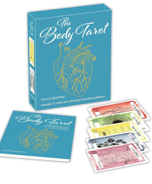 Marissa's Books & Gifts, LLC 9781800650961 The Body Tarot: Includes 72 Cards and a 64-Page Illustrated Guidebook