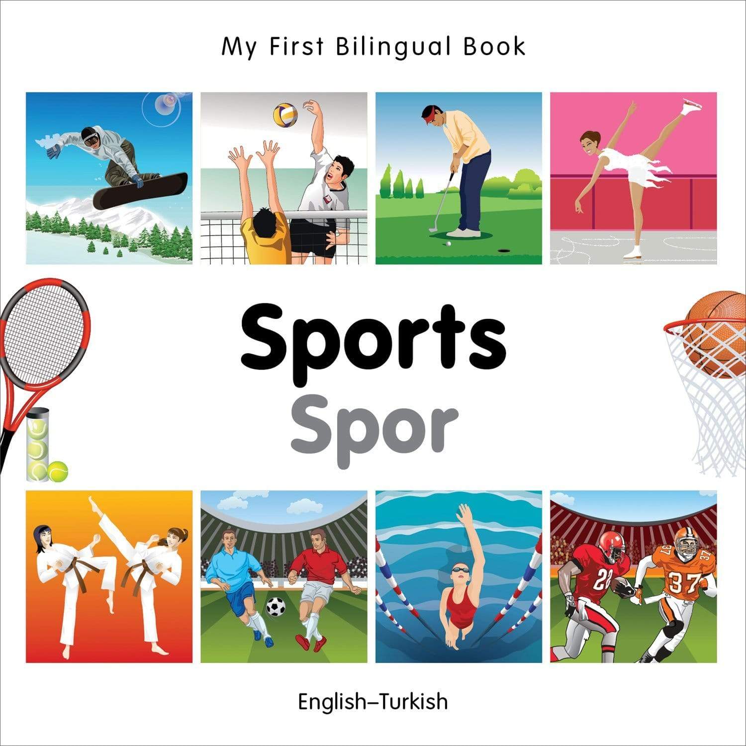 Marissa's Books & Gifts, LLC 9781840597615 My First Bilingual Book–Sports (English–Turkish)