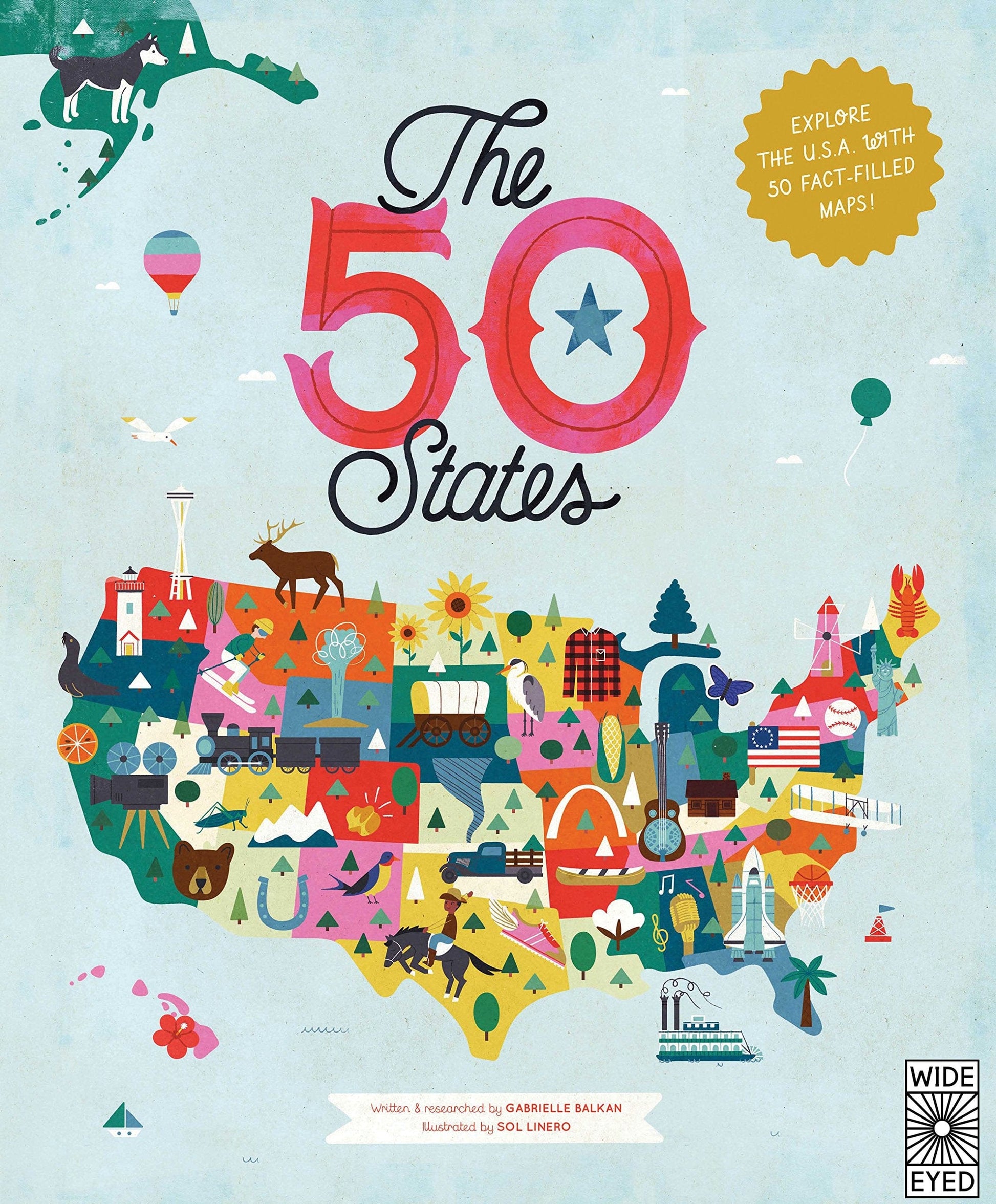 Marissa's Books & Gifts, LLC 9781847807113 The 50 States: Explore the U.S.A. with 50 Fact-Filled Maps!