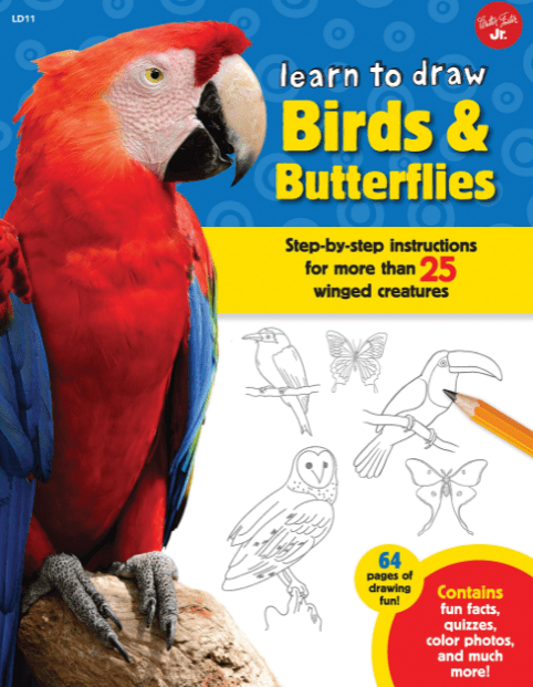 Marissa's Books & Gifts, LLC 9781939581969 Learn to Draw Birds & Butterflies: Step-by-Step Instructions for More than 25 Winged Creatures