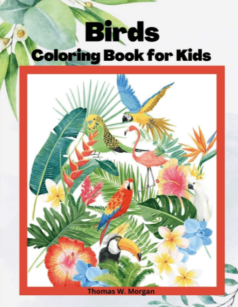 Marissa's Books & Gifts, LLC 9784468070577 Birds Coloring Book for Kids